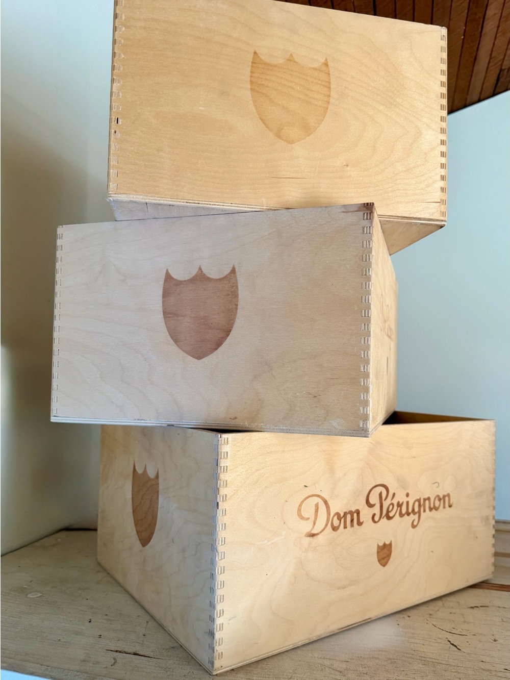 Dom Pérignon Wood Champagne Crates